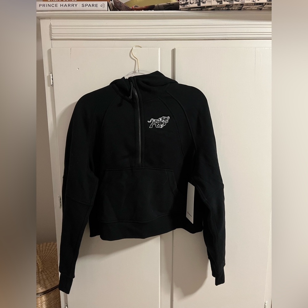 lululemon athletica Black Scuba Cropped Hoodie